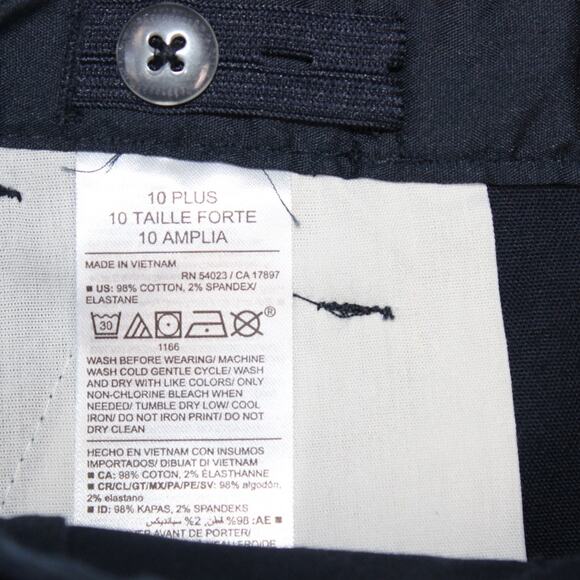 Old Navy Youth 10 Plus adjustable waist Navy Uniform Dress Pants - Picture 5 of 8